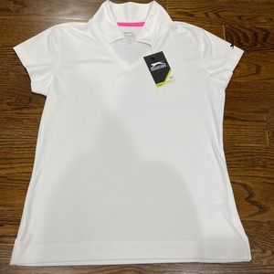 NWT Slazenger Girls Hydro-Dri Golf Polo
